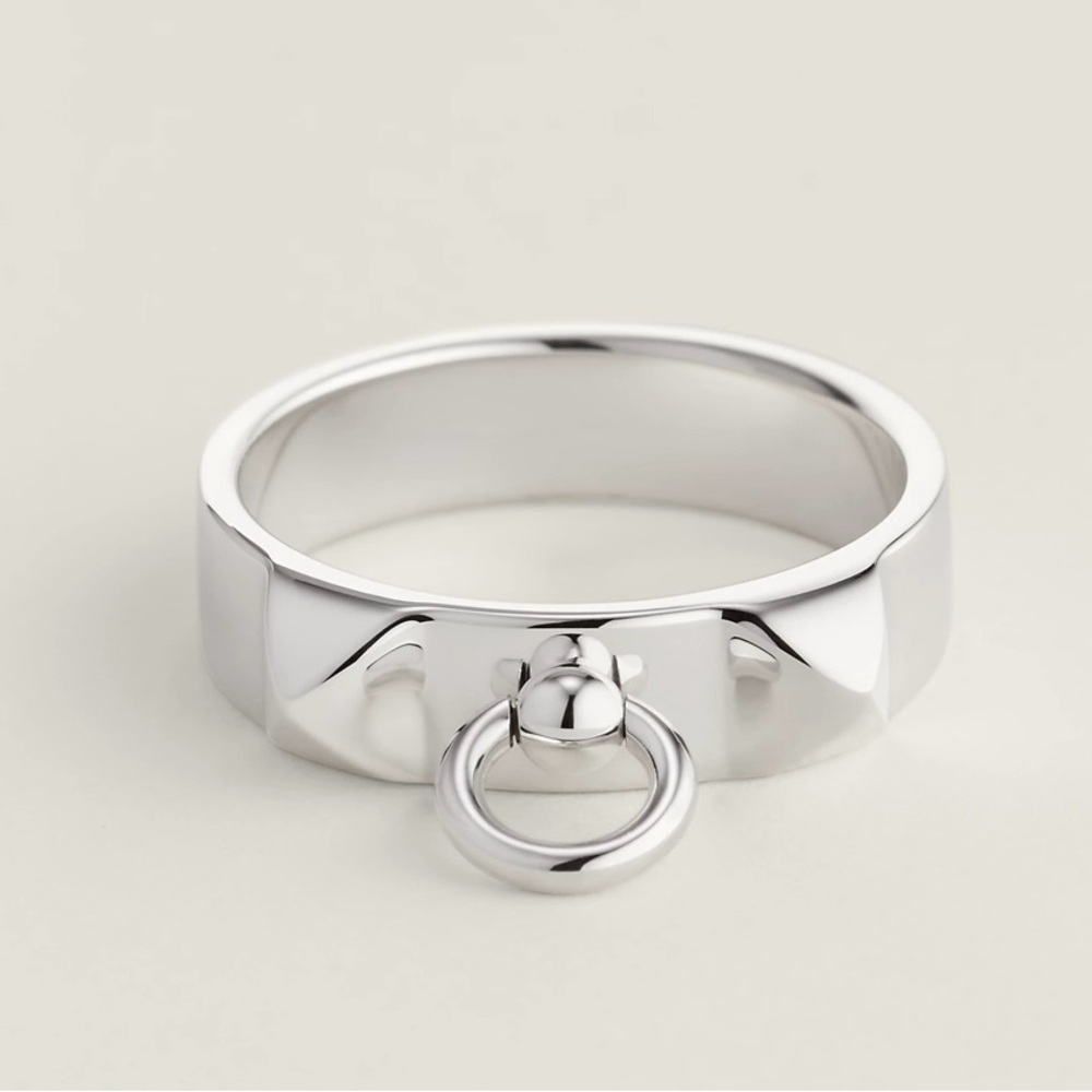 New never worn. Hermes collier de chien Ring. Come with original receipt. Sz 57